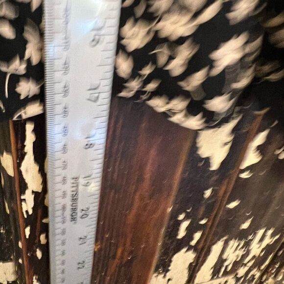 EUC Black & White floral Boho top Size S. - Picture 6 of 6